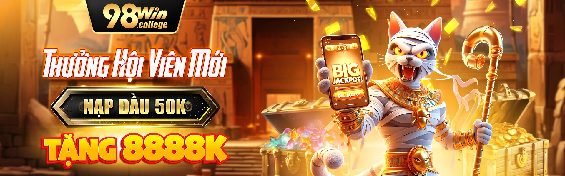 Thưởng hội viên mới nạp đầu 50k tặng 8888k